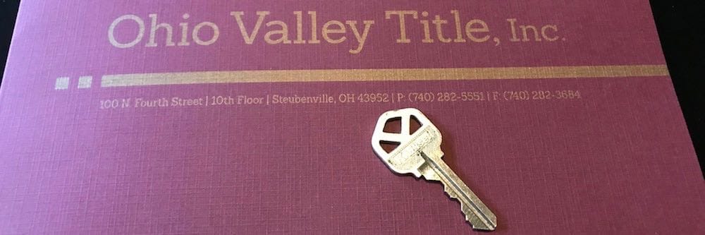 Ohio Valley Title folder and key Ohio Valley Title folder and key