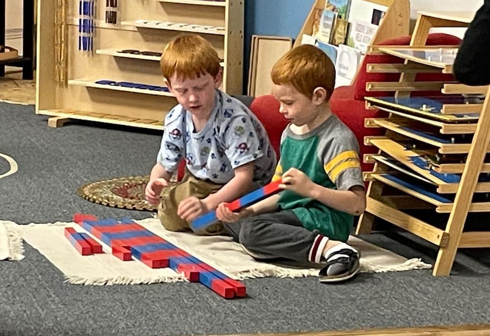 Doing the number rods together