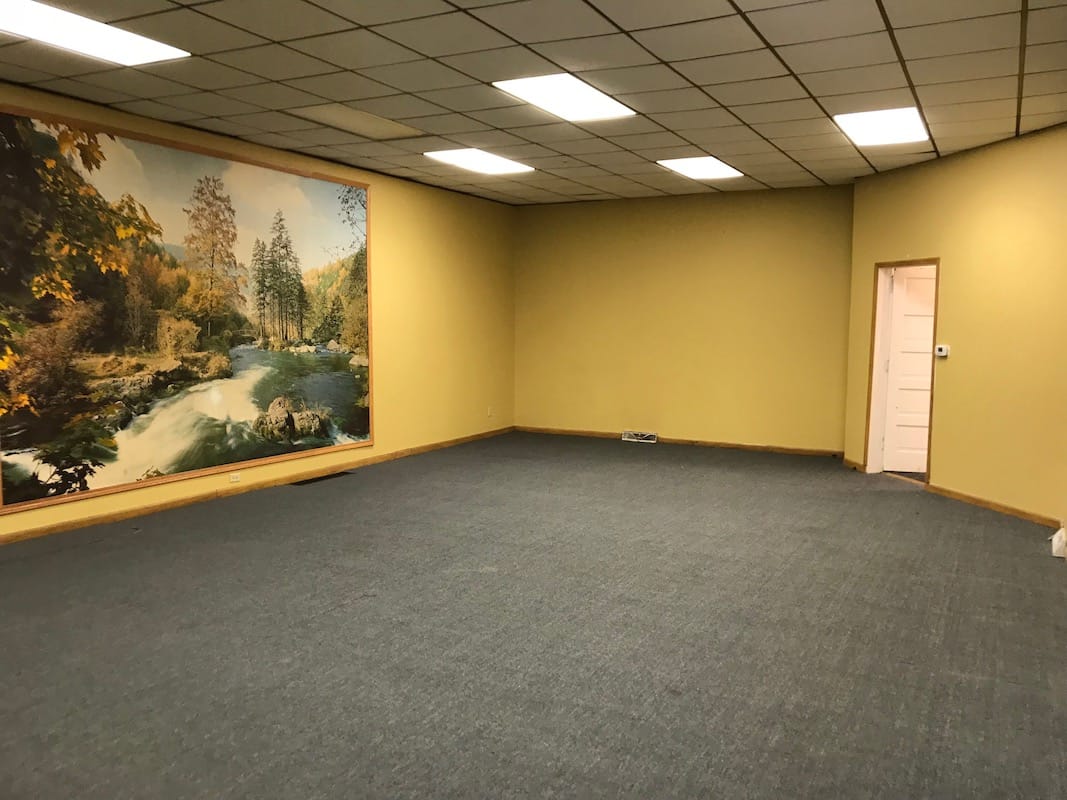 Main space, from door