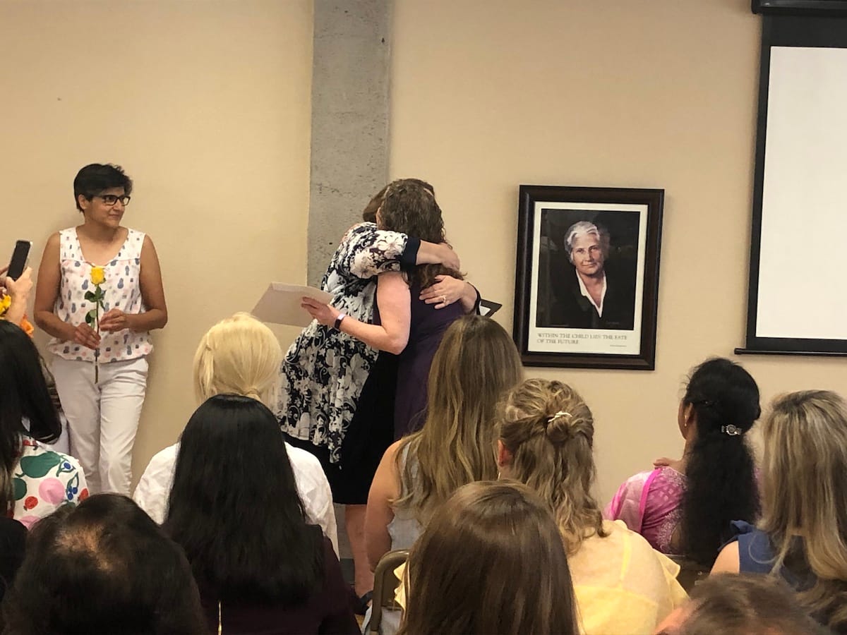 Noelle Hugging Anne