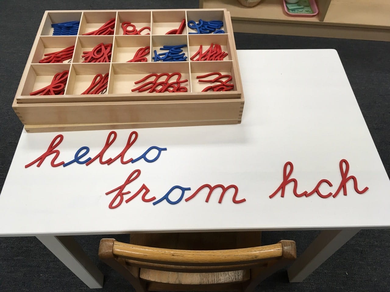 Moveable Alphabet Hello from HCH moveable alphabet