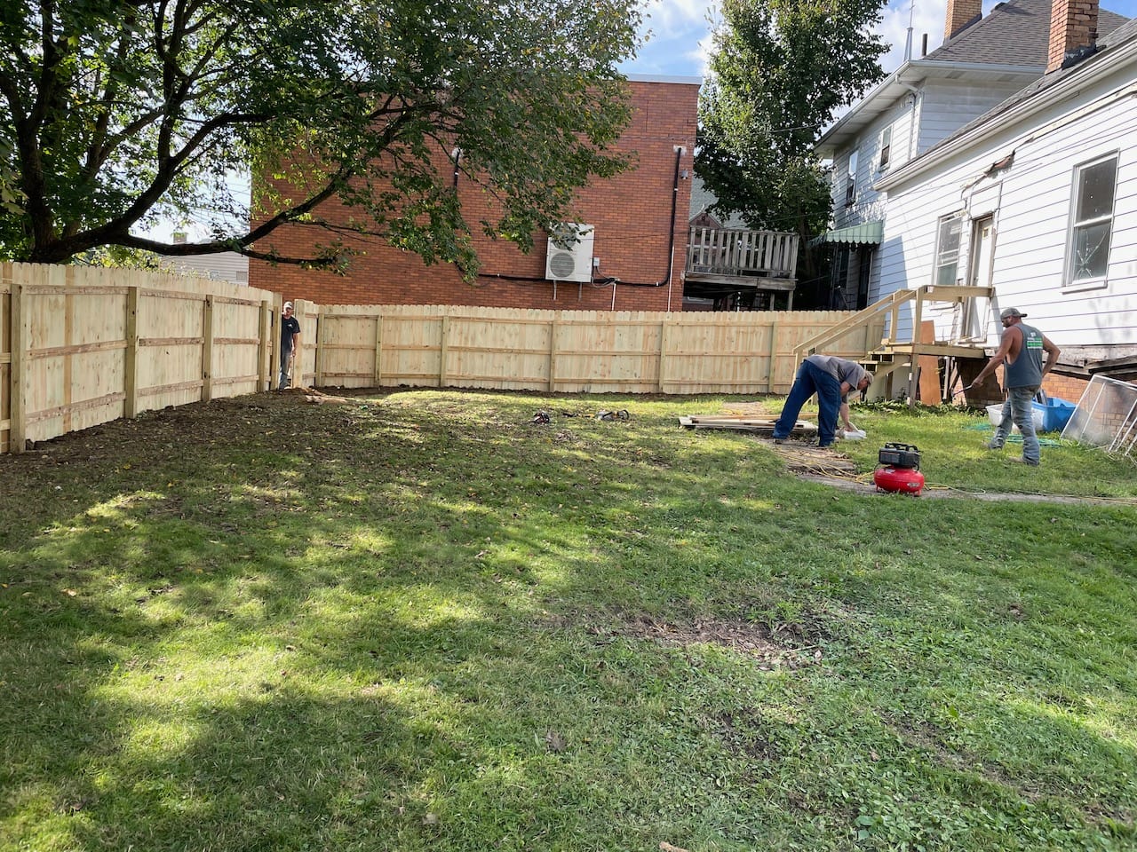 Fence Being Completed