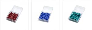 Green, Blue, and Red Beads