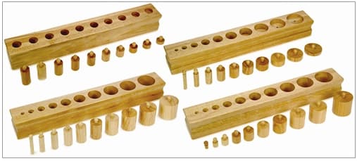 Knobbed Cylinders – Alison Montessori Knobbed Cylinders - Alison Montessori