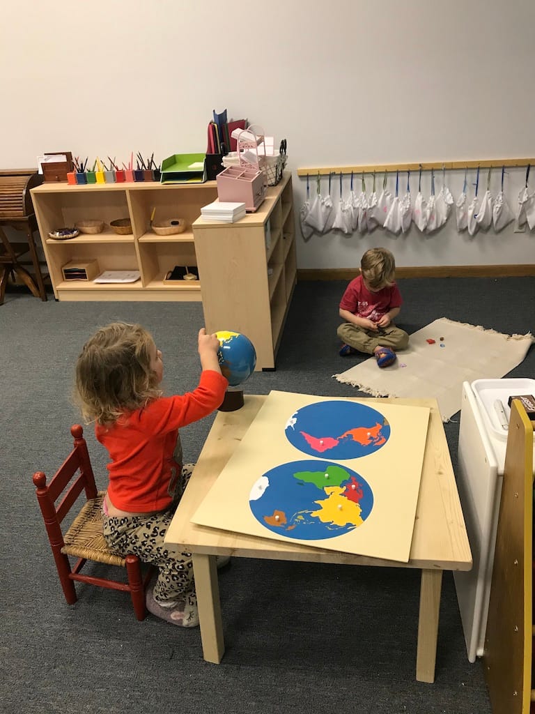 Globe map puzzle and globe