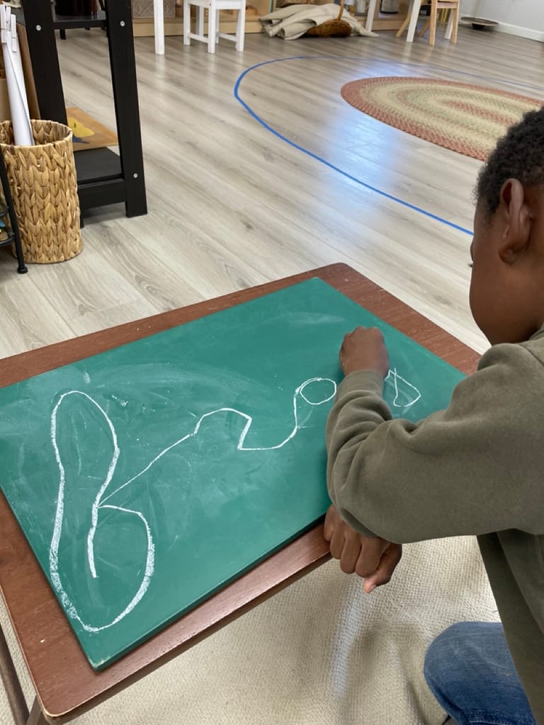 Writing in cursive | Hilltop Montessori School