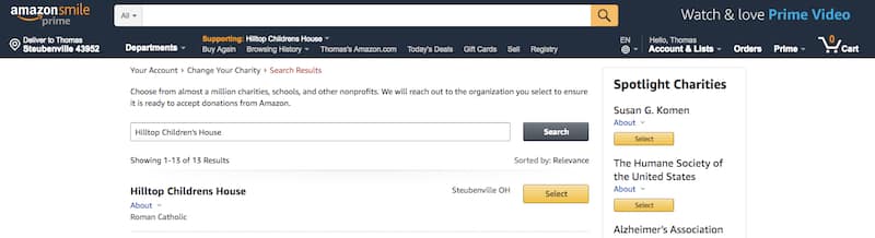Amazon Smile Amazon Smile