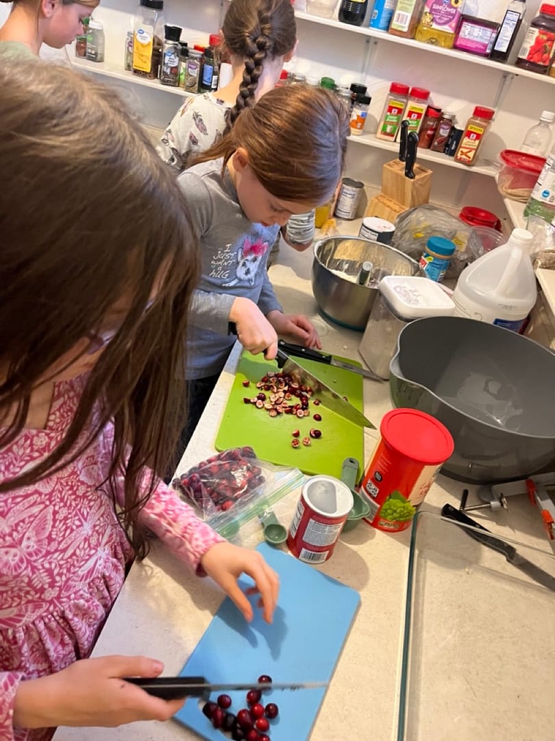 Chopping Cranberries