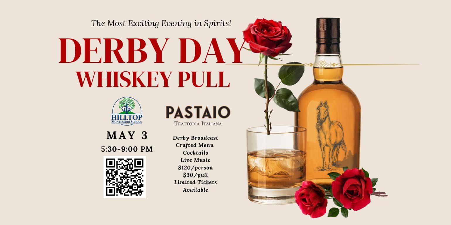 Join us on Derby Day at Pastaio for a Whiskey Pull, with great food, drinks, and fantastic music.
