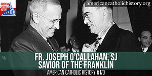 Father Joseph O'Callahan, SJ, receives the Medal of Honor