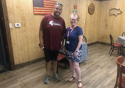 Noelle with 'Big Papa'