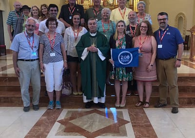 With Bishop Medley in St. Stephen Cathedral