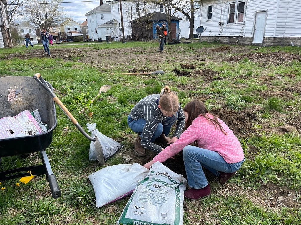 Planting Trees | Hilltop Montessori School
