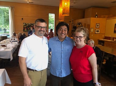 Noelle and Tom with Chef Lee