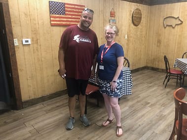 Noelle with 'Big Papa'