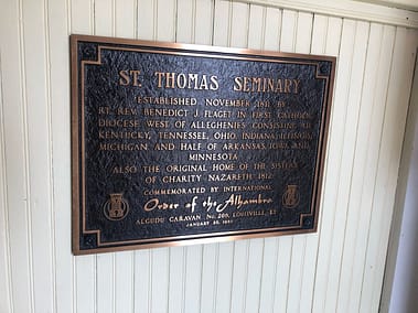 St. Thomas Seminary Plaque