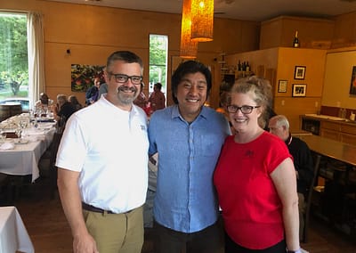 Noelle and Tom with Chef Lee