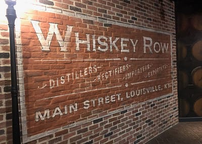 Whiskey Row Sign at Evan Williams