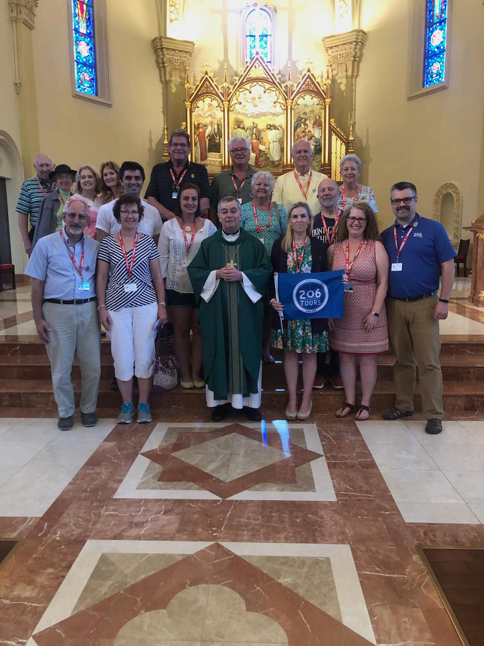 With Bishop Medley in St. Stephen Cathedral
