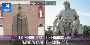 Fr. Pierre Gibault and Francis Vigo header Fr. Pierre Gibault and Francis Vigo header