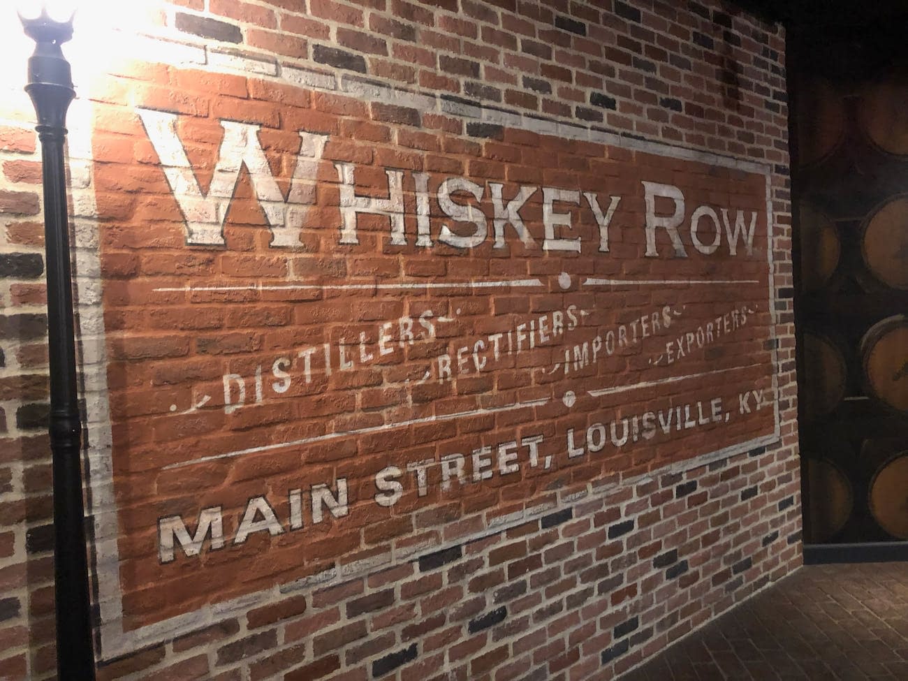 Whiskey Row Sign at Evan Williams