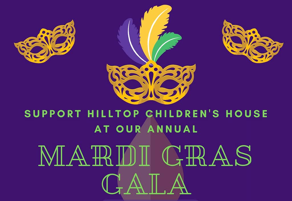 Mardi Gras Gala banner popup